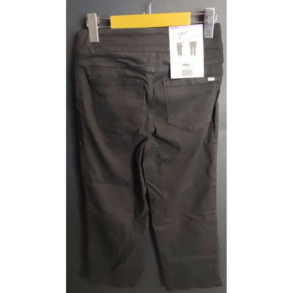 UP! Black Pull On Stretch Crop Pants NWT Women’s Comfortable Casual Wear - Picture 6 of 7
